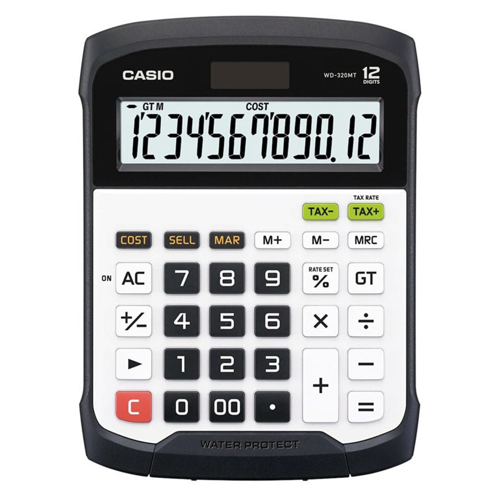 ماشین حساب کاسیو Casio Water-Protected & Dust-Proof Calculators WD-320MT