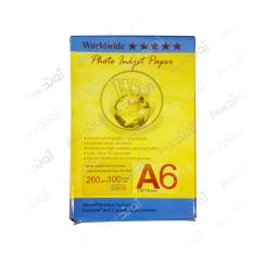 کاغذ عکس A6 با براق 260 گرمی - 100 برگی