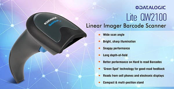 بارکد خوان دیتالاجیک Lite QW2100 با پایه نگهدارنده