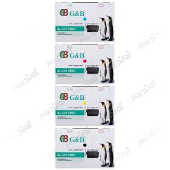 ست کارتریج اچ پی چهار رنگ جی اند بی HP 504A CMYK Cartridge G&B