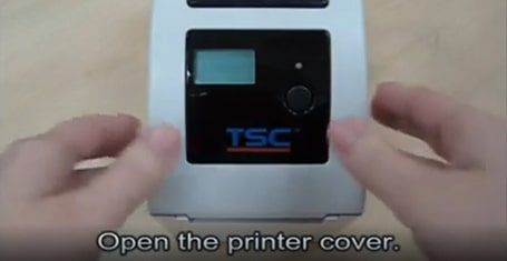 نحوه جایگذاری لیبل روی دستگاه لیبل پرینتر TSC TDP 225