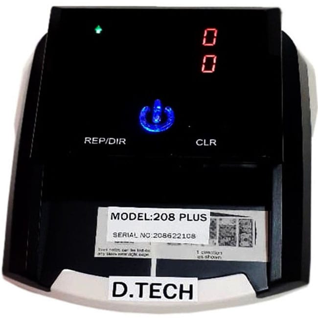 دستگاه تشخیص اصالت اسکناس دیتک مدل  Detector Plus208 