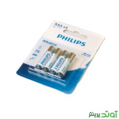 باتری نیم قلم فیلیپس Alkaline LR03A4B/40