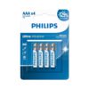 باتری نیم قلم فیلیپس Ultra Alkaline LR03E4B/40 AAA بسته 4 عددی