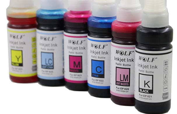 جوهر پرینتر اپسون ولف 100 میلی لیتری سری 6 رنگ Wolf Epson Color Ink Refill