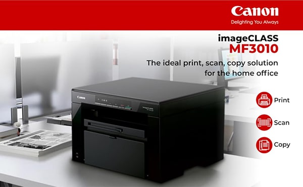 پرینتر لیزری استوک چندکاره کانن imageCLASS MF3010