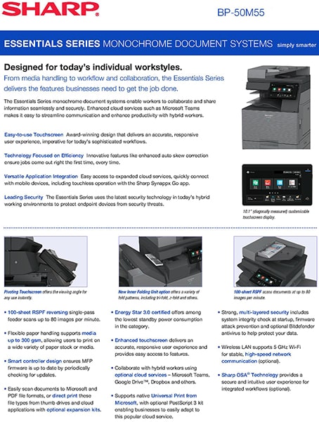 دستگاه فتوکپی شارپ BP-50M55