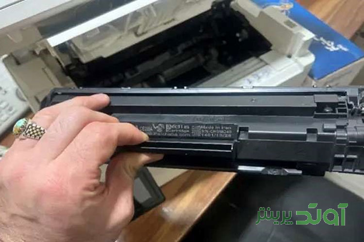 نصب نادرست کارتریج در چاپگر