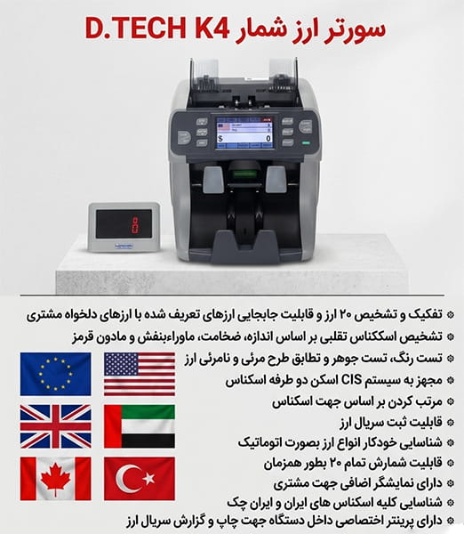 سورتر ارز شمار دیتک K4 plus