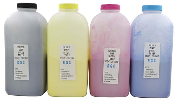 پودر تونر شارژ شارپ رنگی سری Bp برند RGC