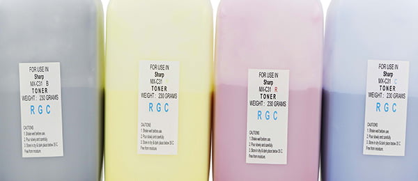 پودر تونر شارژ شارپ رنگی برند RGC